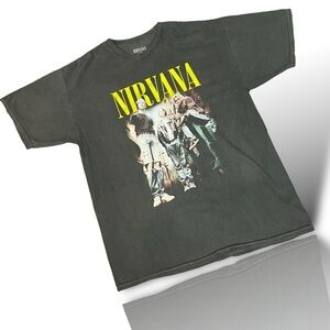 Nirvana Graphic T Shirt Dress Tee Kurt Cobain 90s Grunge Size Large NWT Band Tee